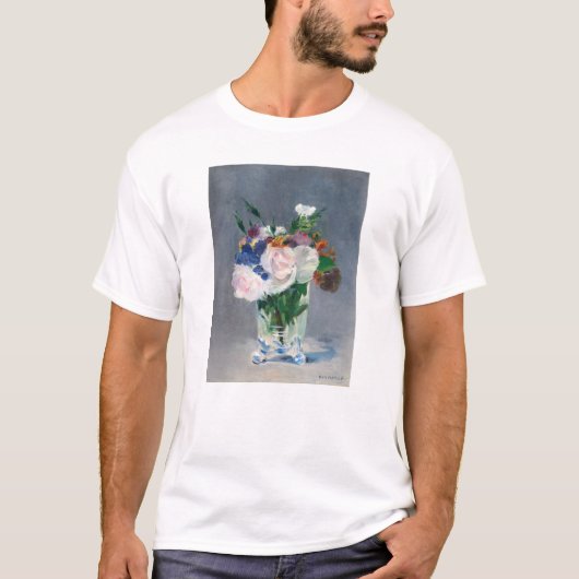 Edouard Manet - Blume in einer Kristallvase T-Shirt (Vorderseite)