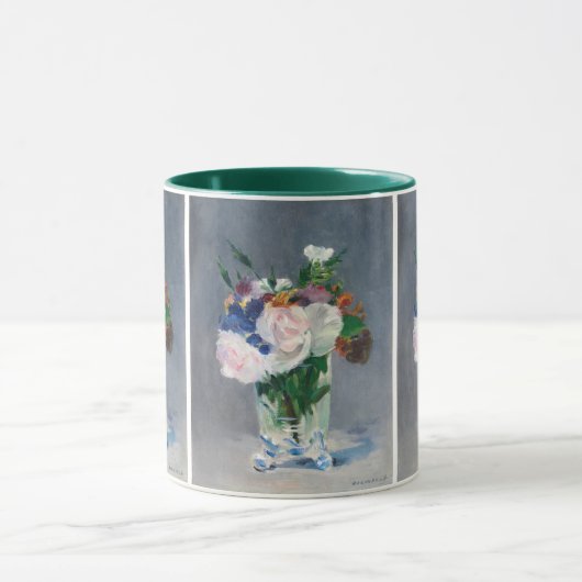 Edouard Manet - Blume in einer Kristallvase Tasse (Zentrum)
