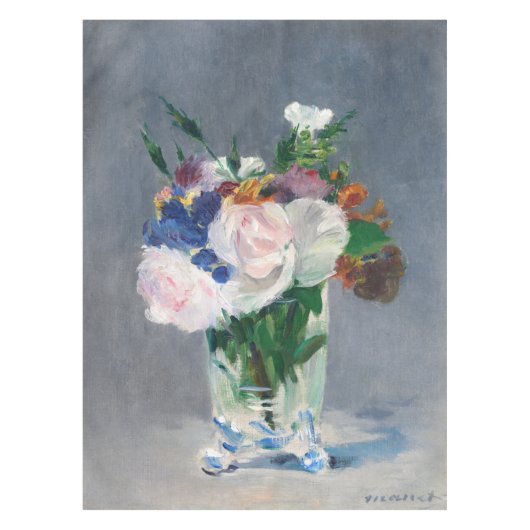 Edouard Manet - Blume in einer Kristallvase Tischdecke (Vorderseite)