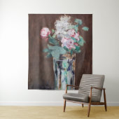 Edouard Manet - Blume in einer Kristallvase Wandteppich (Beispiel)