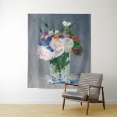 Edouard Manet - Blume in einer Kristallvase Wandteppich (Beispiel)