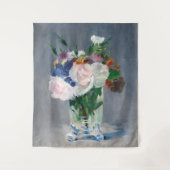 Edouard Manet - Blume in einer Kristallvase Wandteppich (Vorderseite)
