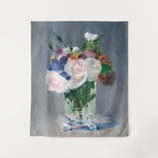 Edouard Manet - Blume in einer Kristallvase Wandteppich (Vorderseite)