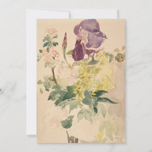 Edouard Manet - Blume Piece with Iris, Laburnum,  Einladung