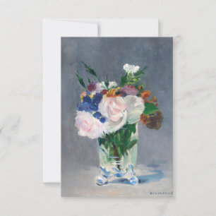 Edouard Manet - Blumen in einer Kristallvase Dankeskarte