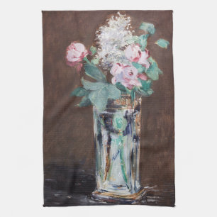 Edouard Manet - Blumen in einer Kristallvase Geschirrtuch