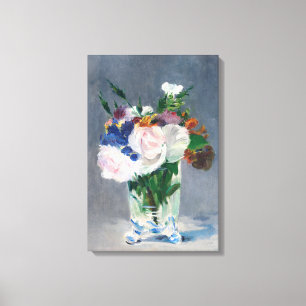 Edouard Manet - Blumen in einer Kristallvase Leinwanddruck