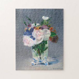Edouard Manet - Blumen in einer Kristallvase Puzzle