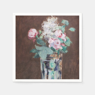 Edouard Manet - Blumen in einer Kristallvase Serviette