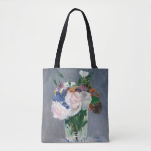 Edouard Manet - Blumen in einer Kristallvase Tasche