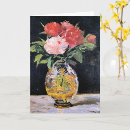 Edouard Manet - Blumenstrauß, Karte (Gelbe Blume)