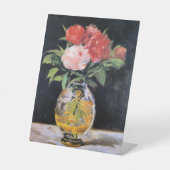 Edouard Manet - Blumenstrauß, Sockelschild (Vorderseite)