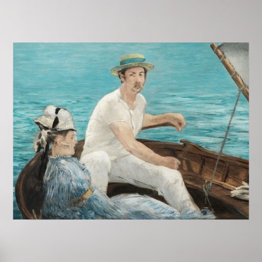 Edouard Manet Boating Painting Art Print Poster (Vorne)
