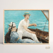 Edouard Manet Boating Painting Art Print Poster