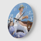 Edouard Manet - Boot Große Wanduhr (Winkel)