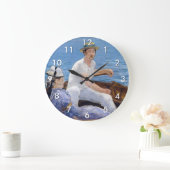 Edouard Manet - Boot Große Wanduhr (Zuhause)