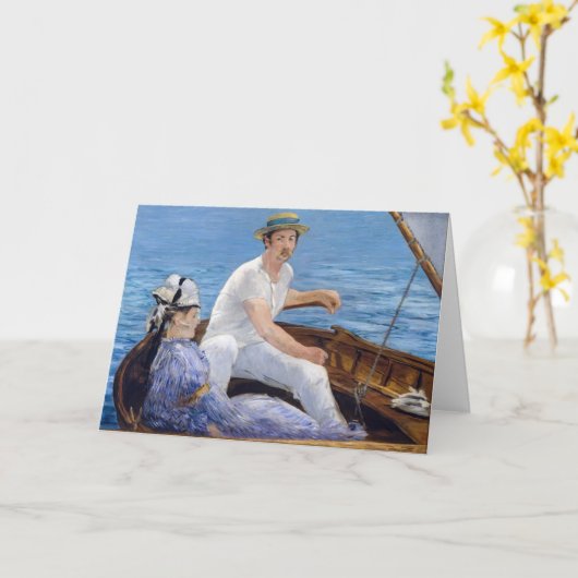 Edouard Manet - Boot Karte (Gelbe Blume)