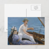 Edouard Manet - Boot Postkarte (Vorne/Hinten)