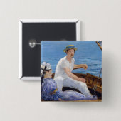 Edouard Manet - Bootsfahrt Button (Vorne & Hinten)