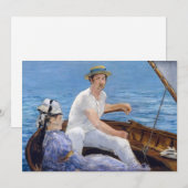 Edouard Manet - Bootsfahrt Einladung (Vorne/Hinten)