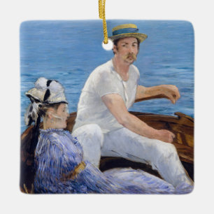 Edouard Manet - Bootsfahrt Keramikornament