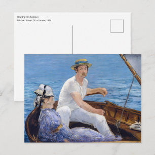 Edouard Manet - Bootsfahrt Postkarte