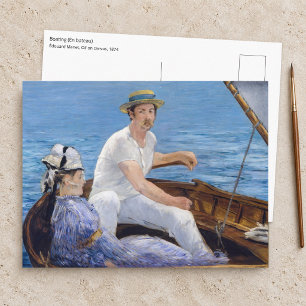 Edouard Manet - Bootsfahrt Postkarte