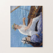 Edouard Manet - Bootsfahrt Puzzle (Vertikal)