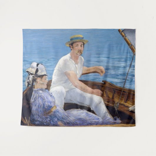 Edouard Manet - Bootsfahrt Wandteppich (Vorderseite (Horizontal))
