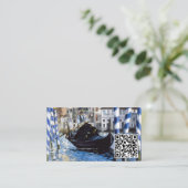 Edouard Manet - Canal Grande, Venedig - QR-Code Visitenkarte (Stehend Vorderseite)