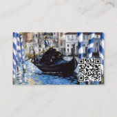 Edouard Manet - Canal Grande, Venedig - QR-Code Visitenkarte (Vorderseite)