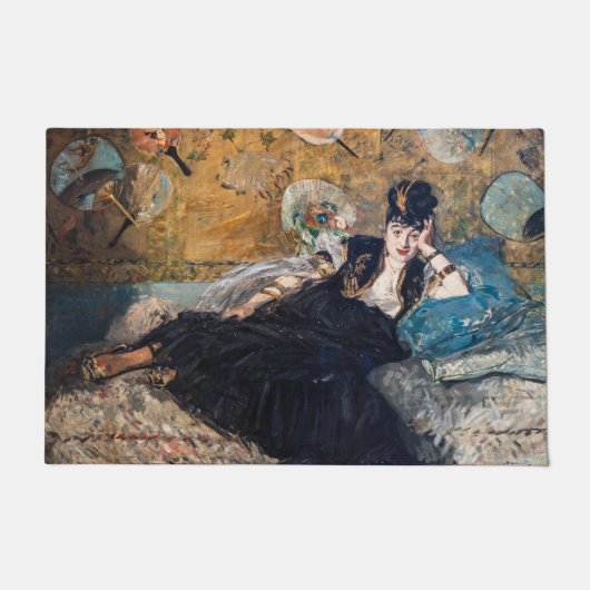Edouard Manet - Dame mit Fächern Fußmatte (Vorderseite)