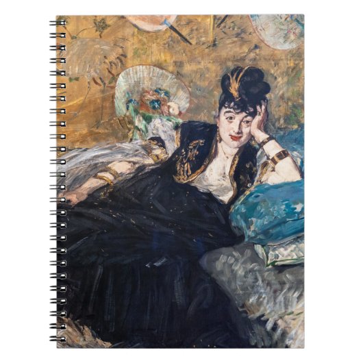 Edouard Manet - Dame mit Fächern Notizblock (Vorderseite)