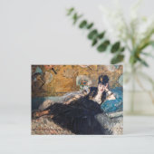 Edouard Manet - Dame mit Fächern Postkarte (Stehend Vorderseite)