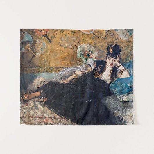 Edouard Manet - Dame mit Fächern Wandteppich (Vorderseite (Horizontal))