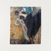Edouard Manet - Dame mit Fächern Wandteppich (Vorderseite)