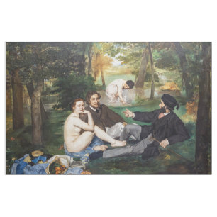 Edouard Manet - Das Frühstück im Freien Stoff