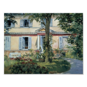 Edouard Manet - Das Haus bei Rueil Fotodruck