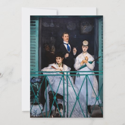 Edouard Manet - Der Balkon / Le Balcon Einladung (Vorderseite)