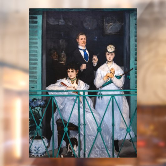 Edouard Manet - Der Balkon / Le Balcon Fensteraufkleber (Blatt 2)
