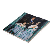 Edouard Manet - Der Balkon / Le Balcon Fliese (Seite)