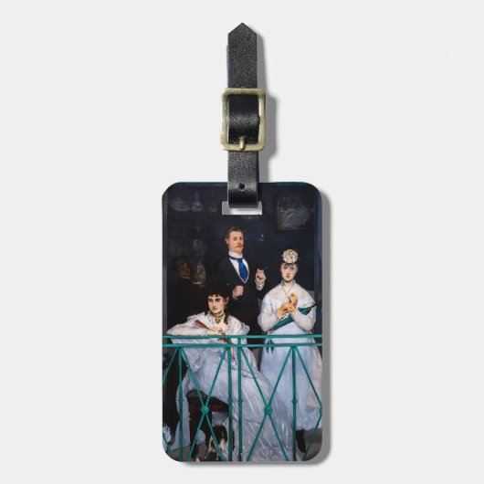 Edouard Manet - Der Balkon / Le Balcon Gepäckanhänger (Vorderseite vertikal)