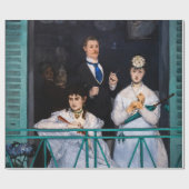 Edouard Manet - Der Balkon / Le Balcon Geschenkpapier (Flach)