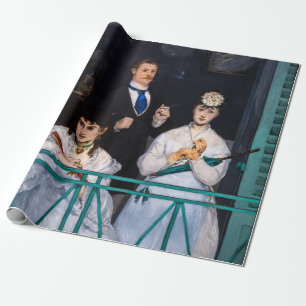Edouard Manet - Der Balkon / Le Balcon Geschenkpapier