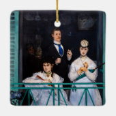 Edouard Manet - Der Balkon / Le Balcon Keramikornament (Rückseite)
