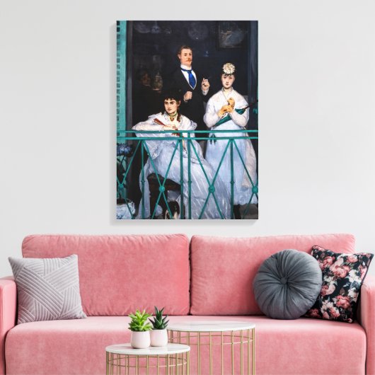 Edouard Manet - Der Balkon / Le Balcon Leinwanddruck (Insitu (Wohnzimmer))