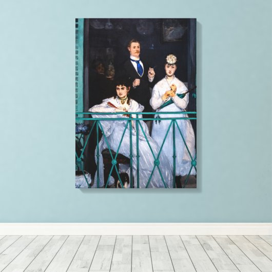 Edouard Manet - Der Balkon / Le Balcon Leinwanddruck (Insitu (Holzboden))