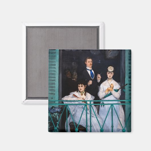 Edouard Manet - Der Balkon / Le Balcon Magnet (Vorderseite/Rückseite)