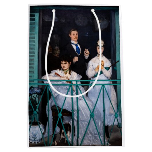 Edouard Manet - Der Balkon / Le Balcon Mittlere Geschenktüte (Vorderseite)
