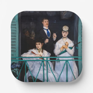 Edouard Manet - Der Balkon / Le Balcon Pappteller